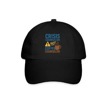 The social worker supports the psychological - Baseball Cap - black/black - Front