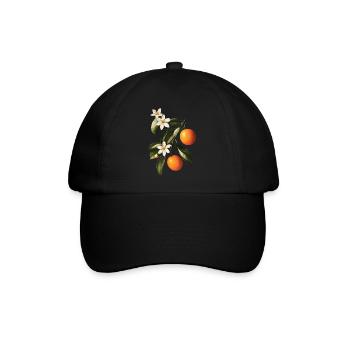 Orange - Baseballkappe - Schwarz/Schwarz - Vorne