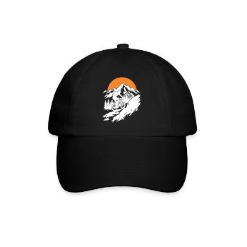 Aventure en VTT dans la nature - Casquette classique - noir/noir - Devant