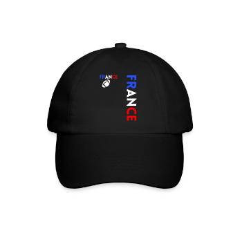 Rugby Player Fan Rugby Supporter Rugby France - Baseball Cap - black/black - Front