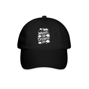 First time flying Travel Memory Sky - Baseball Cap - black/black - Front