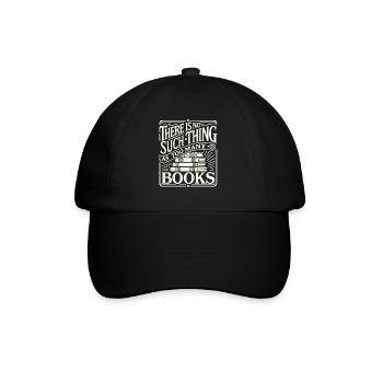 Bibliophile trifft retro buch look - Baseballkappe - Schwarz/Schwarz - Vorne