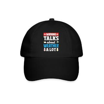 Météorologie amusante Passionnés de météo - Casquette classique - noir/noir - Devant