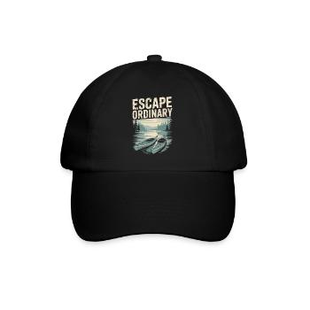 Sortez de la vie quotidienne – Chemise de voyage en kayak - Casquette classique - noir/noir - Devant