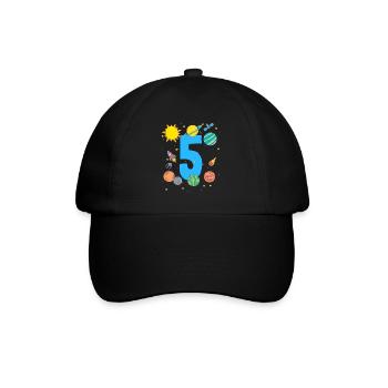 Five Years of Space Adventure - Baseball Cap - black/black - Front
