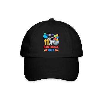 Two Years of Space Adventure Joy Birthday - Baseball Cap - black/black - Front