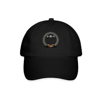 Viking Hammer Warrior Valhalla Runic Circle Thor - Baseball Cap - black/black - Front