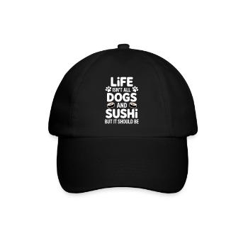 Sushi Dogs Japon Drôle Kawaii Sushi Cadeau - Casquette classique - noir/noir - Devant
