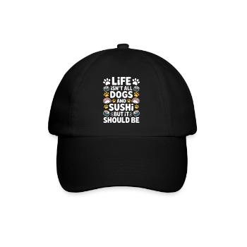 Sushi Dogs Japon Drôle Kawaii Sushi Cadeau - Casquette classique - noir/noir - Devant
