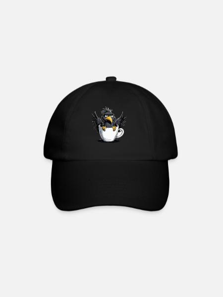 L’oiseau ne veut pas de café avant que vous ne demandiez non - Casquette classique - noir/noir