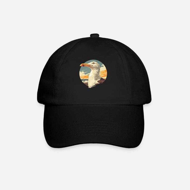 Seagulls Seagull - Baseball Cap - black/black