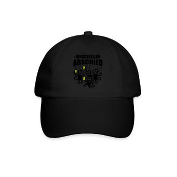 Junggesellenabschied Jga Affen Bier - Baseballkappe - Schwarz/Schwarz - Vorne