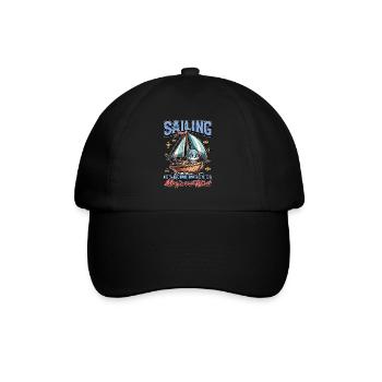La voile est une combinaison de magie et de navigation - Casquette classique - noir/noir - Devant