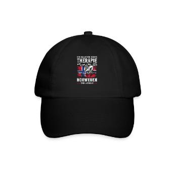Norvège Pêche Dire Drôle Design - Casquette classique - noir/noir - Devant