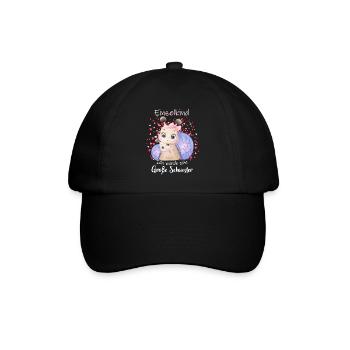 Announcing offspring I'm going to be a big sister in 2027 - Baseball Cap - black/black - Front