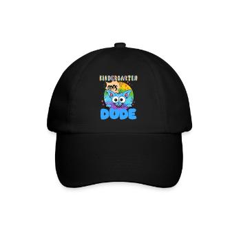 Kindergarten dude lustige Kinder Crew - Baseballkappe - Schwarz/Schwarz - Vorne