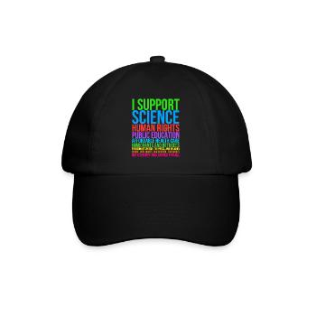 I Support Science - Baseball Cap - black/black - Front