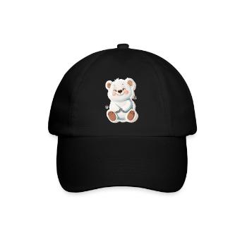 Ours mignon – Idée cadeau pour les fans de forêt et d’animaux - Casquette classique - noir/noir - Devant