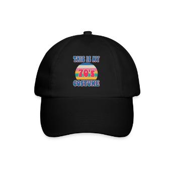 C’est mon costume des années 70 - Casquette classique - noir/noir - Devant