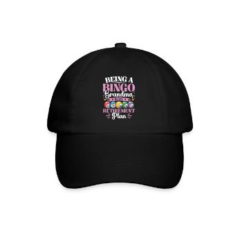 Bingo Granny Gambling Real Bingo Fans Retirement - Baseball Cap - black/black - Front