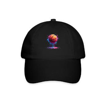 Basketball Tropf Basketballspieler Jungs Tropf - Baseballkappe - Schwarz/Schwarz - Vorne