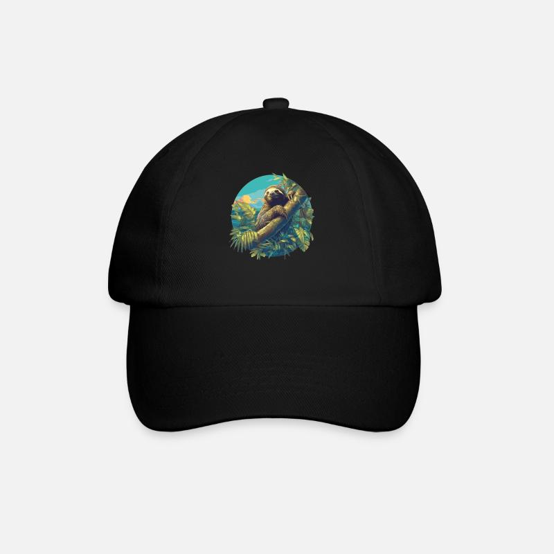 Sloths Sloth - Baseball Cap - black/black