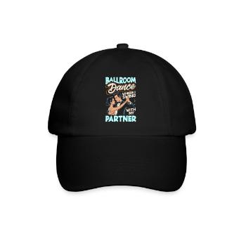 Gesellschaftstanz Tanzpartner Outfit Tänzer Tanzen - Baseballkappe - Schwarz/Schwarz - Vorne