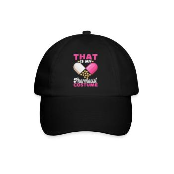 Pharmacy Tech Technician - Baseball Cap - black/black - Front