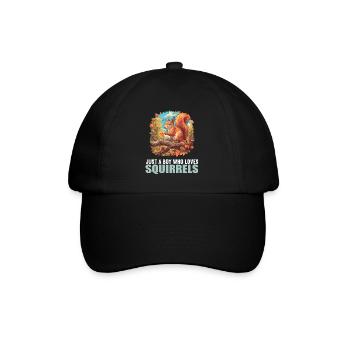 Squirrel - Baseball Cap - black/black - Front