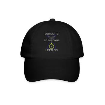 Memory Athlete Mnemonic Brain Training Mental - Baseball Cap - black/black - Front
