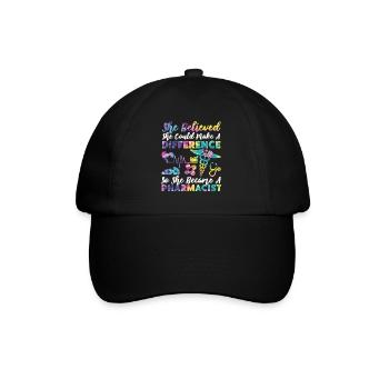 Pharmacy Tech Technician - Baseballkappe - Schwarz/Schwarz - Vorne