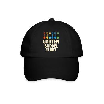 Garten Buddeln Lustiges Gärtner Design - Baseballkappe - Schwarz/Schwarz - Vorne