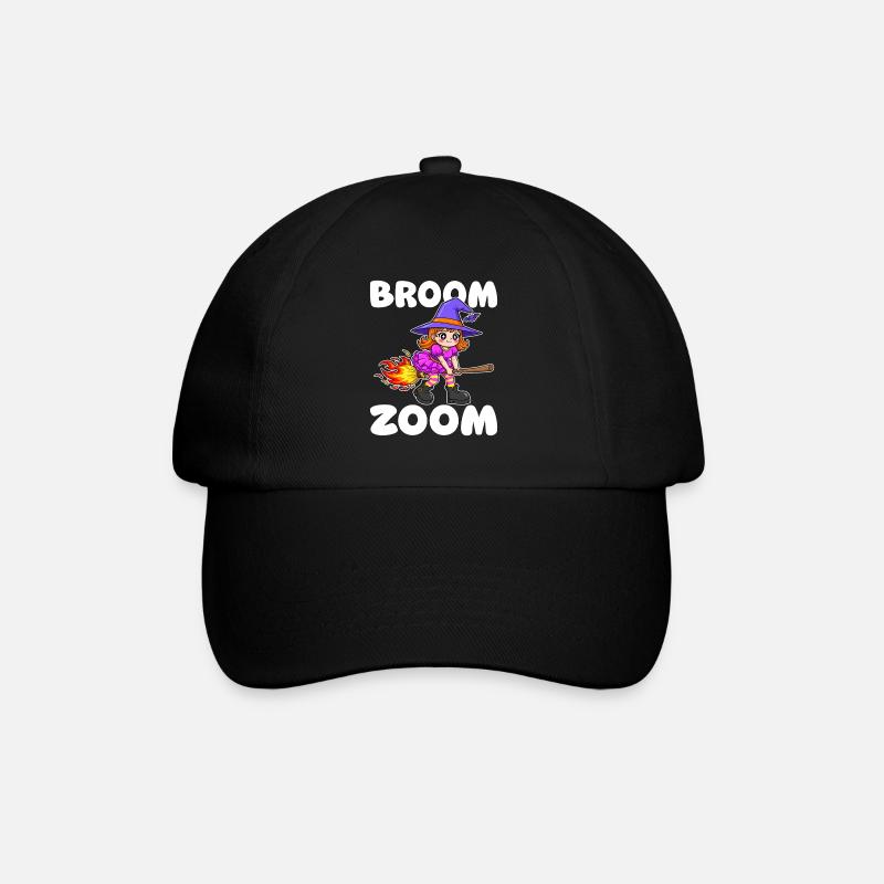 BESEN ZOOM - HEXE HALLOWEEN - Baseballkappe - Schwarz/Schwarz