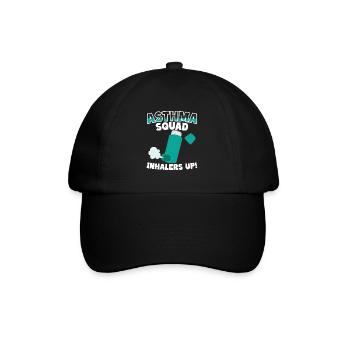 Inhalateurs de l’escouade de l’asthme jusqu’aux asthmatiques - Casquette classique - noir/noir - Devant