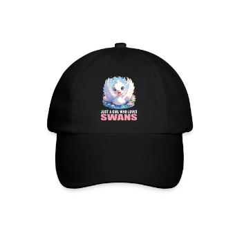 Swans Swan - Baseball Cap - black/black - Front
