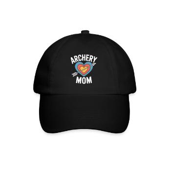Bogenschießen Spruch Mutter Bogenschießen Geschenk - Baseballkappe - Schwarz/Schwarz - Vorne