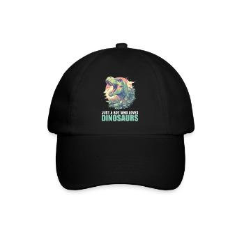 Dino Dinosaur Dinosaur - Baseball Cap - black/black - Front