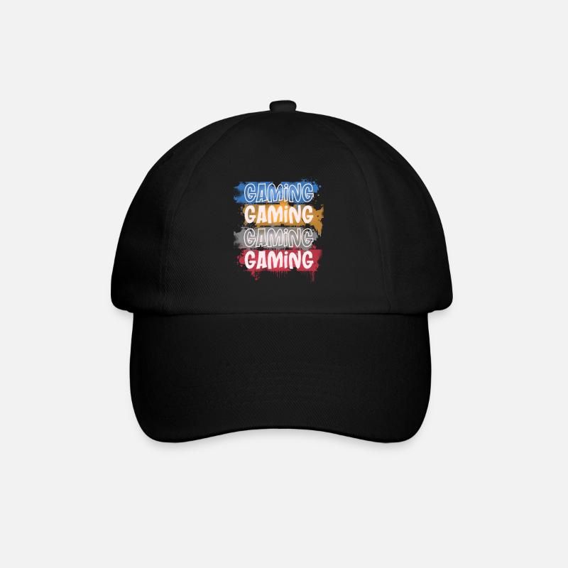 Gaming - Baseballkappe - Schwarz/Schwarz