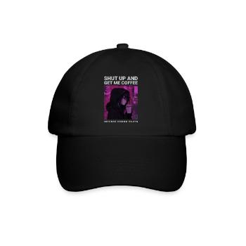 Tais-toi et apporte-moi un café Anime Girl Coffee Phonk - Casquette classique - noir/noir - Devant