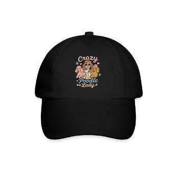 Dame caniche folle - Casquette classique - noir/noir - Devant