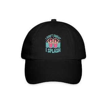 Natation synchronisée Natation artistique Sports nautiques - Casquette classique - noir/noir - Devant