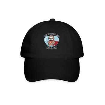 My superpower? Doing Nothing Sloth - Baseball Cap - black/black - Front