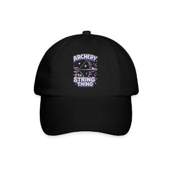 Tir à l'arc Une question d'archer de corde d'arc - Casquette classique - noir/noir - Devant