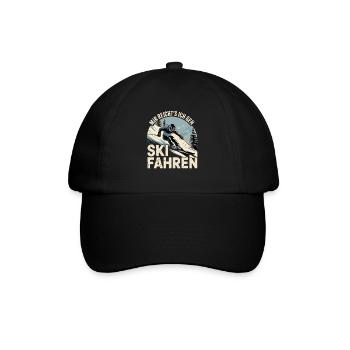 Après Ski Skiing Skiers Skiing - Baseball Cap - black/black - Front