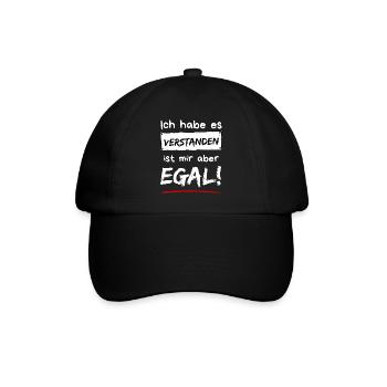J’ai compris. Mais je m’en fiche ! - Casquette classique - noir/noir - Devant