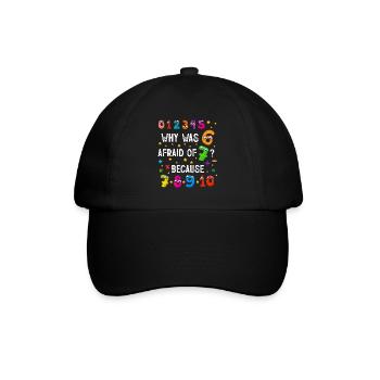Pourquoi 6 avait-il peur de 7 numéros - Casquette classique - noir/noir - Devant