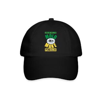 Professeur de biologie Biologiste Biologiste en microbiologie - Casquette classique - noir/noir - Devant