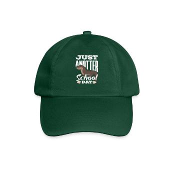 Sea Otter Cartoon School Day - Baseball Cap - bottle green - Front