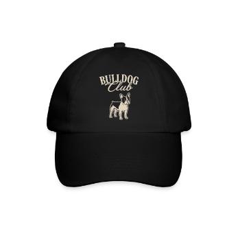 Bulldog Club Illustration - Baseball Cap - black/black - Front