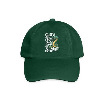 Chemise d’amoureux des serpents pour les Herp Girls et les fans de reptiles - Casquette classique - vert bouteille - Devant